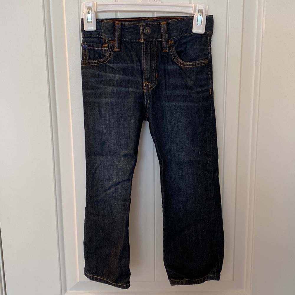 BabyGAP dark wash boys jeans with adjustable waist (size 3)
